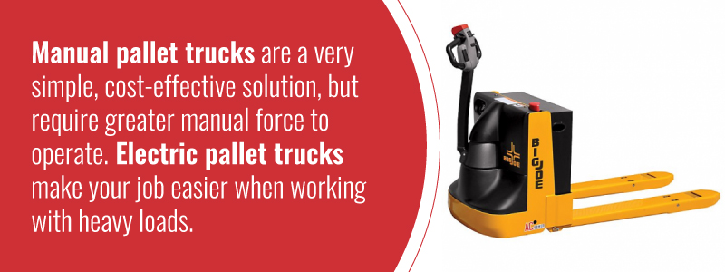 manual pallet trucks